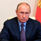 A glum-looking Vladimir Putin on June 3 during a televised special session to address the fuel spill.